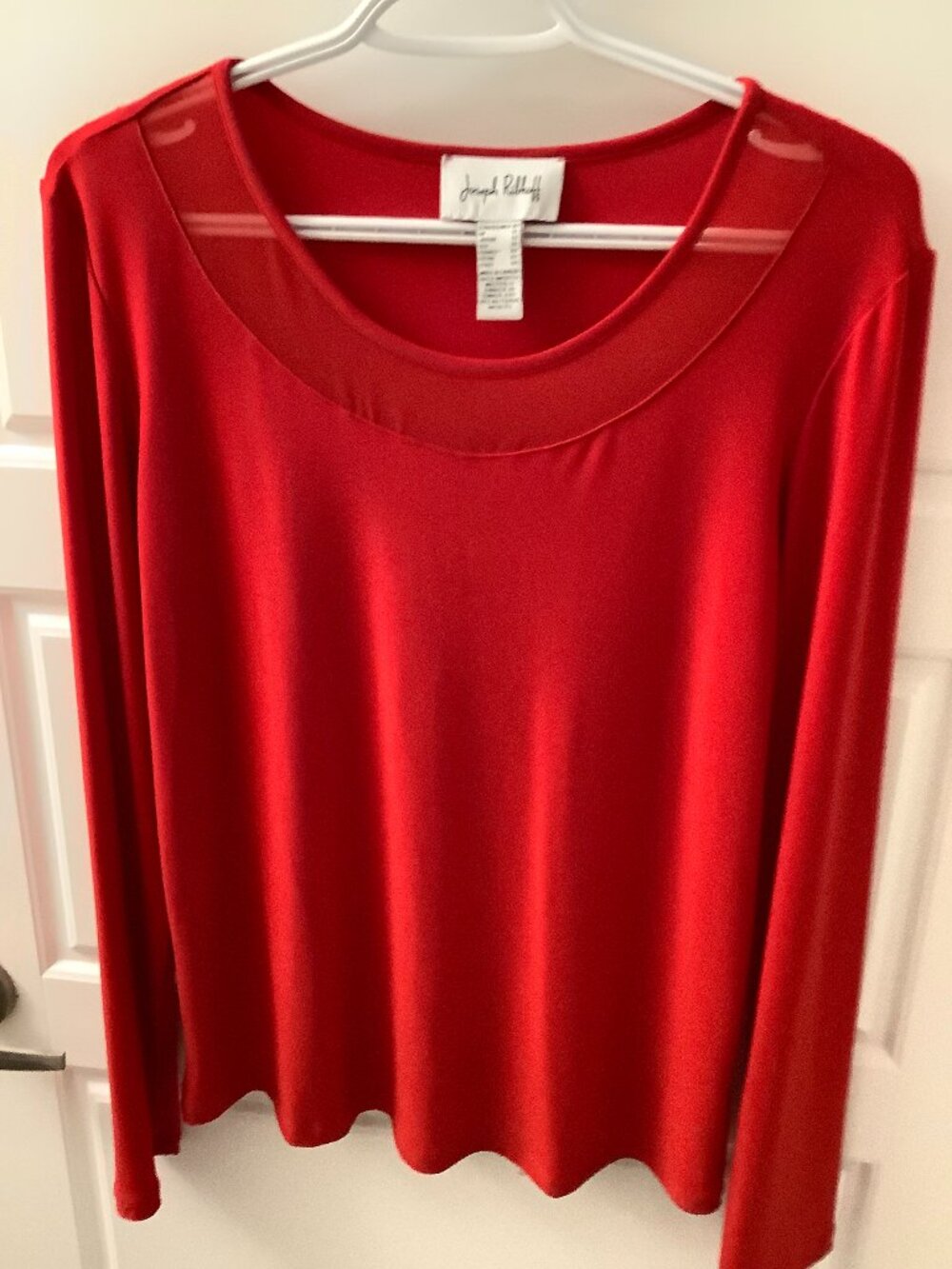 Joseph Ribkoff red blouse